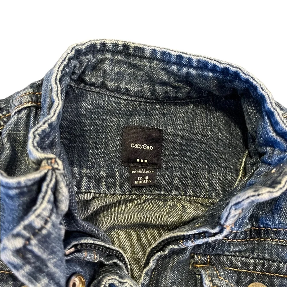 Girls Baby Gap Plaid & Denim Coat Bundle | 12-18M